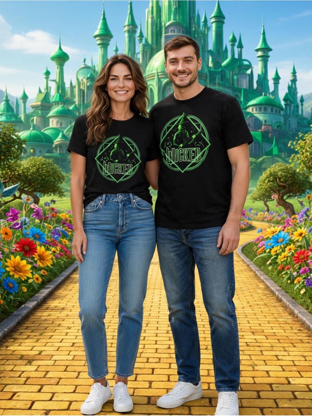 NWT Wicked Witch Elphaba Thropp Wicked Graphic Tee Shirt Size Large